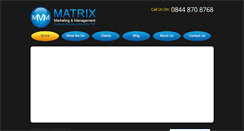 Desktop Screenshot of matrixmarketingandmanagement.com